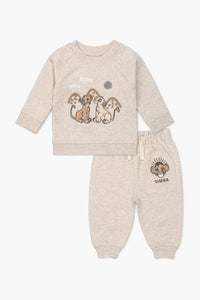 Embroidered Sporty Sweatsuit Set