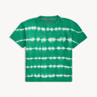 green tie dye cotton magnetic t-shirt