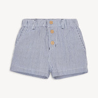 white chambray cotton magnetic classic chino shorts
