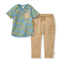 Golden Palms Toddler Boy Top & Pants Set - 2 Toddler